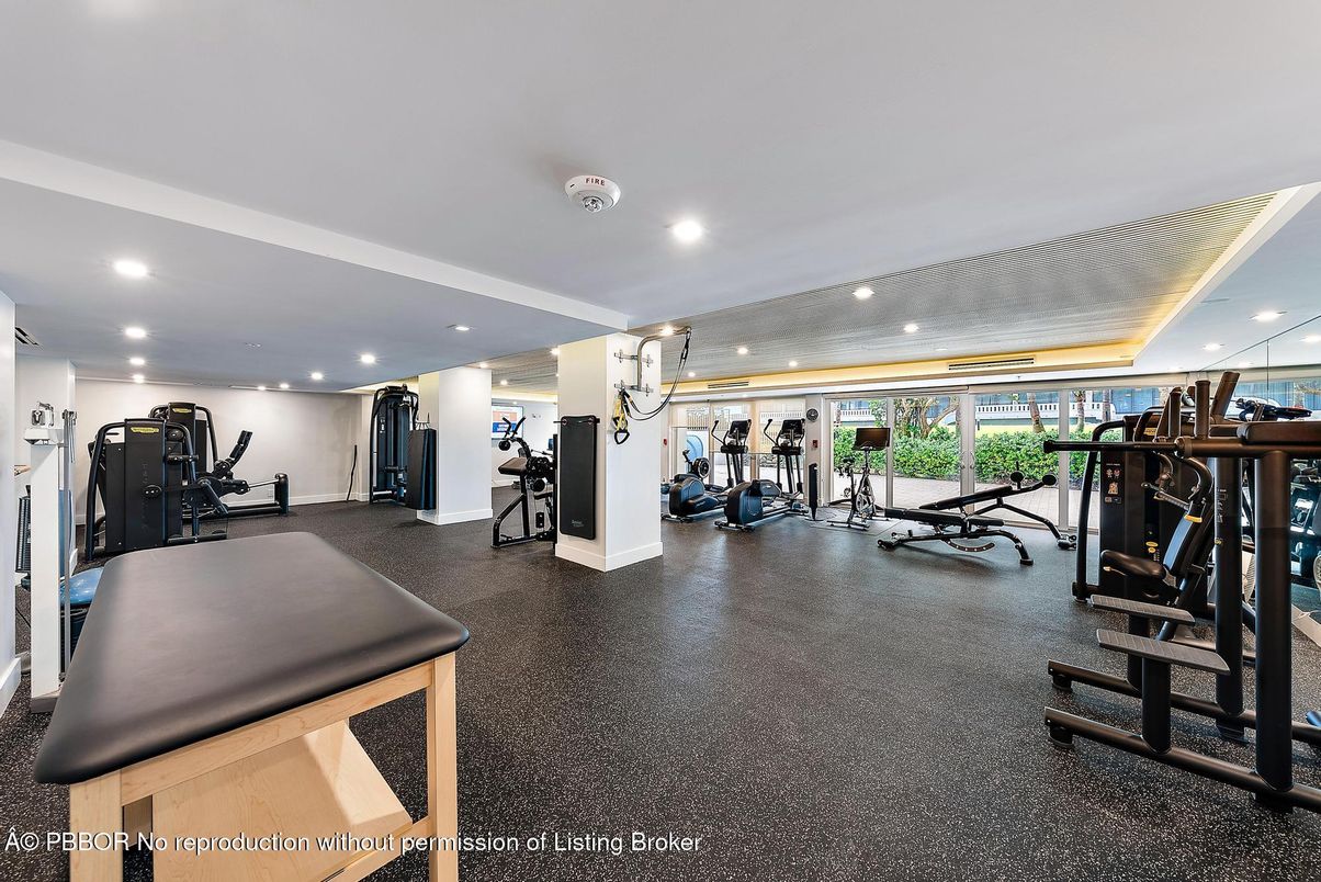 Fitness Equipment, Gym, Interior, Recessed Lighting