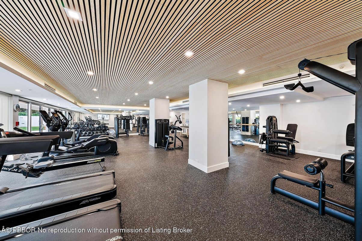 Fitness Equipment, Gym, Interior, Recessed Lighting