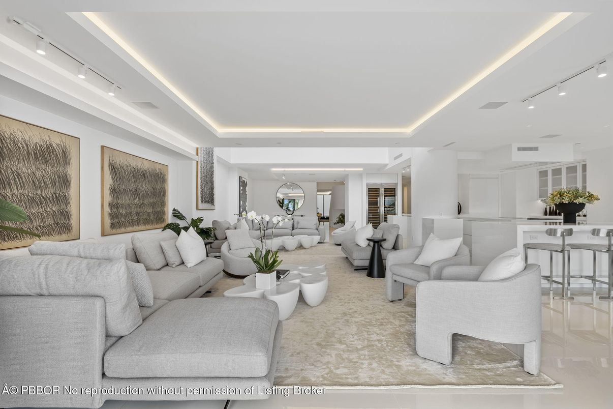 Interior, Living room, Recessed Lighting