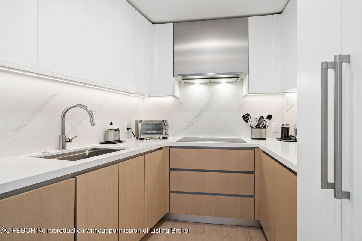 Interior, Kitchen, Marble Walls, Stainless Steel Appliances