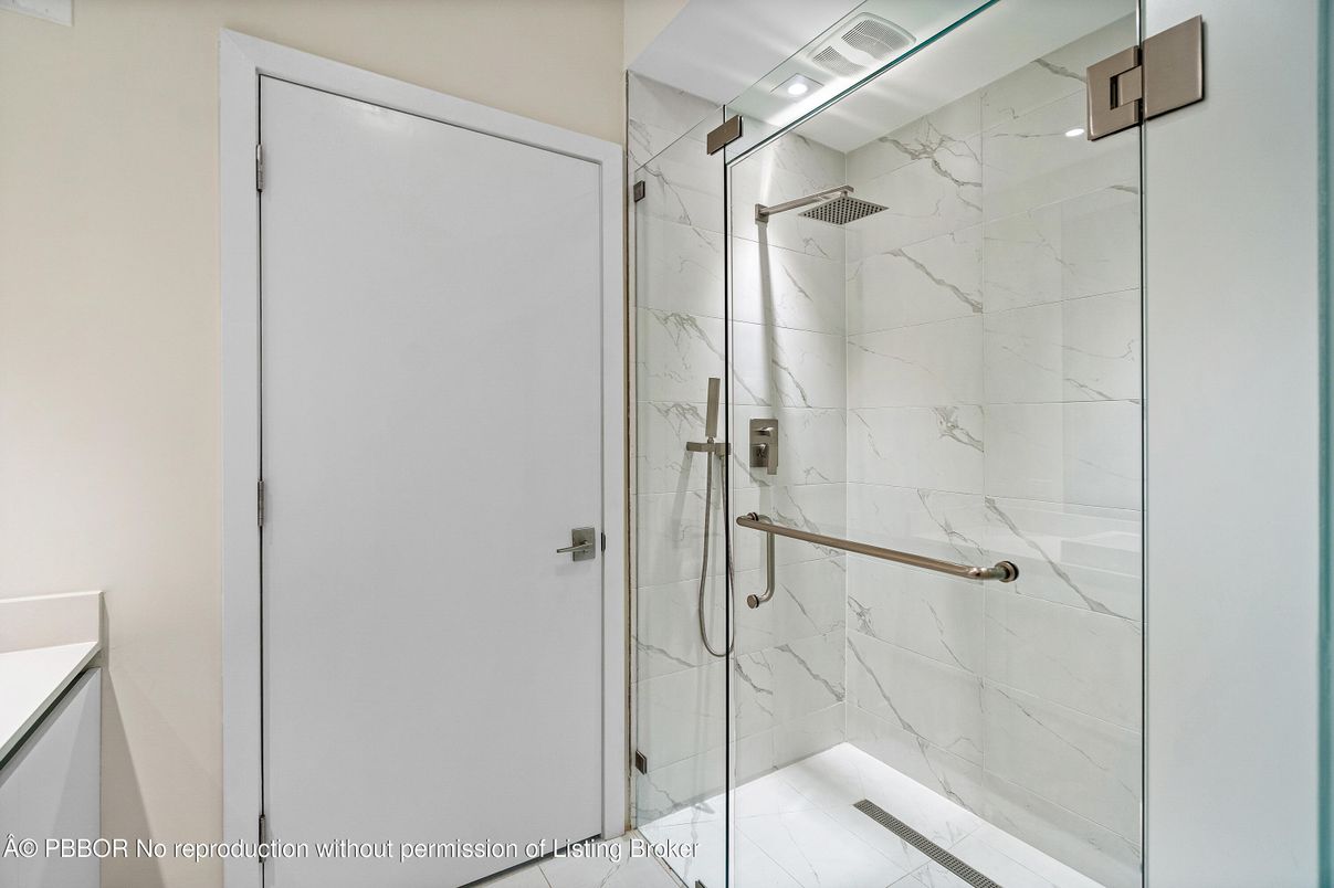 Bathroom, Glass Shower, Interior, Marble, Marble Walls