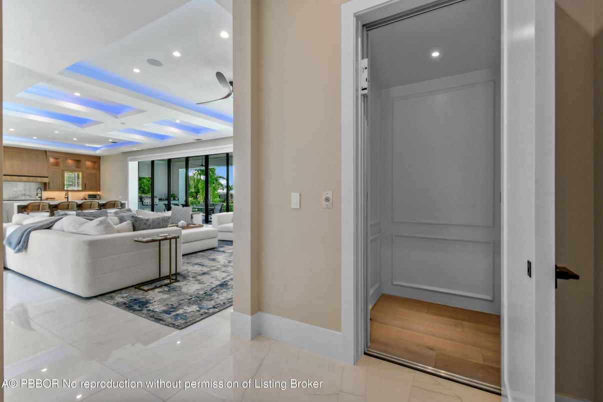 Interior, Kitchen, Living room, Recessed Lighting