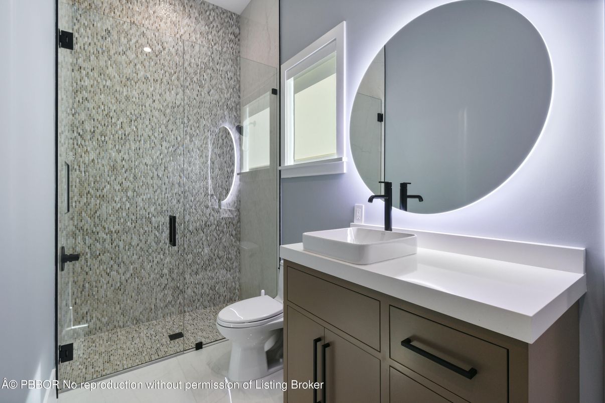 Bathroom, Glass Shower, Interior