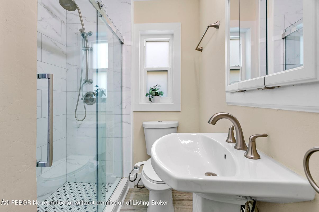 Bathroom, Glass Shower, Interior, Marble Walls