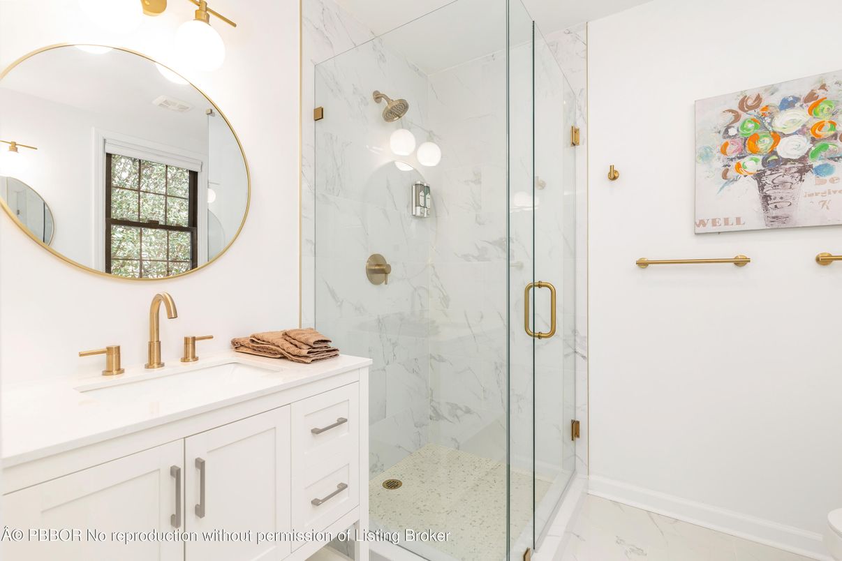 Bathroom, Glass Shower, Interior, Marble, Marble Walls