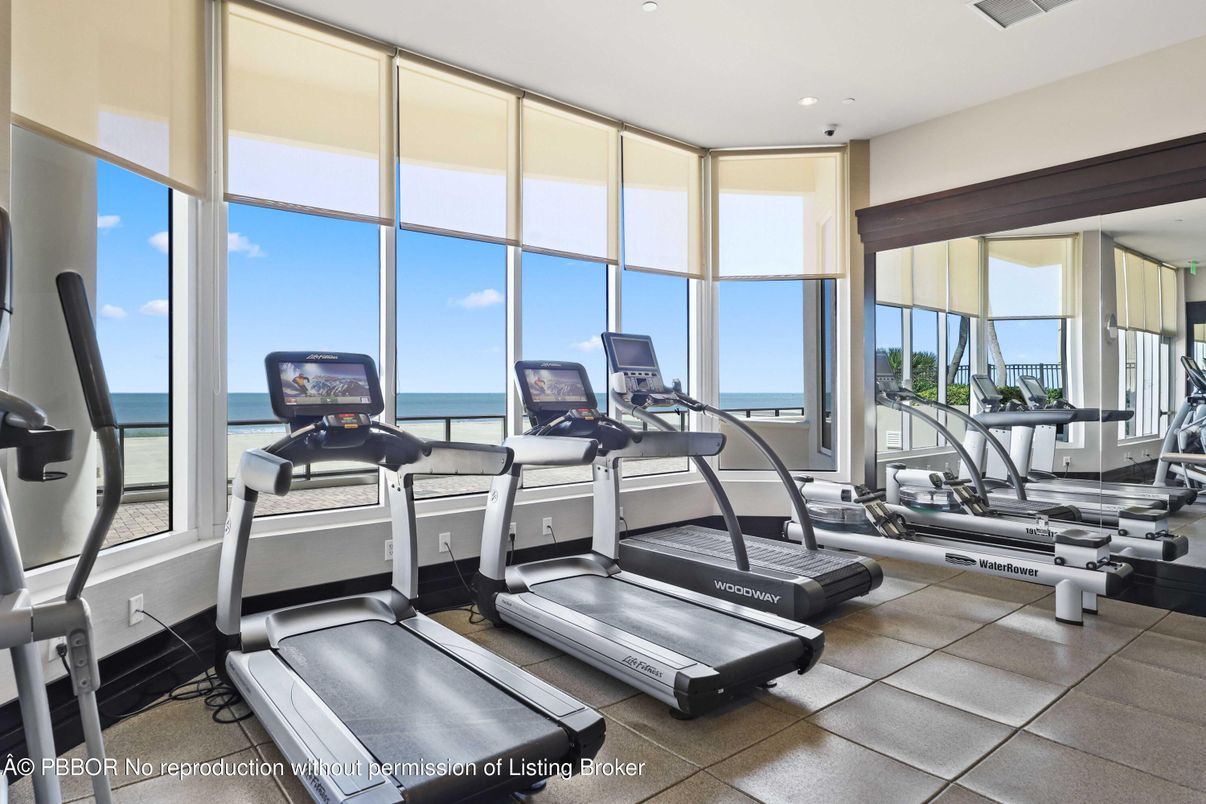 Fitness Equipment, Gym, Interior, Recessed Lighting, Water