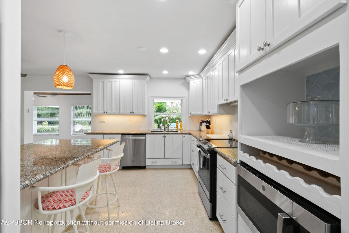 Interior, Kitchen, Pendant Lights, Recessed Lighting, Stainless Steel Appliances