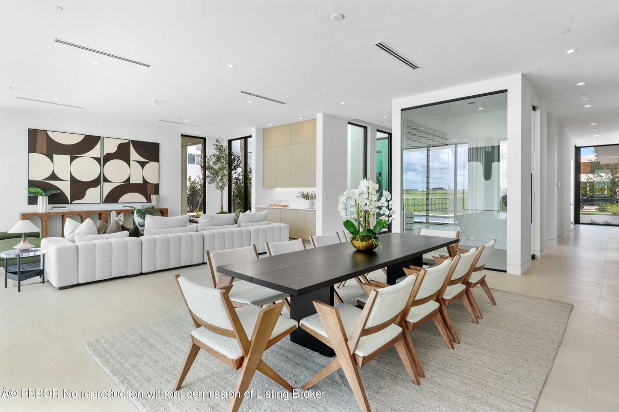 Dining room, Interior, Living room, Recessed Lighting