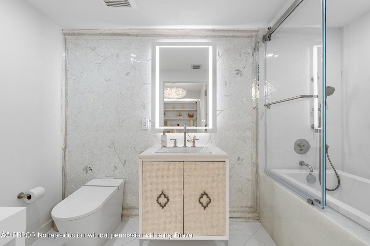 Bathroom, Glass Shower, Interior, Marble Walls