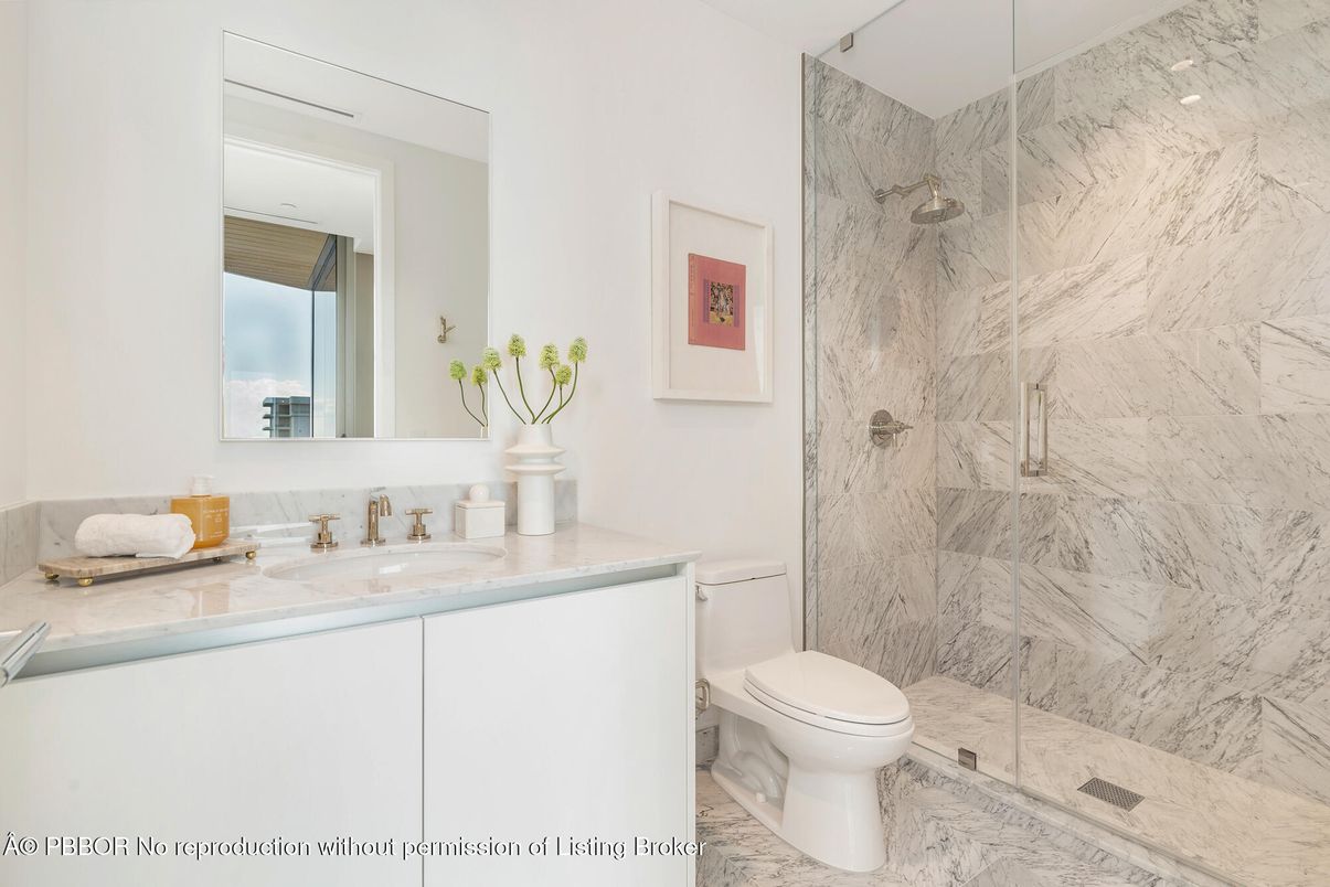 Bathroom, Glass Shower, Interior, Marble, Marble Walls