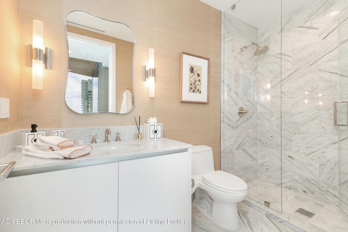 Bathroom, Glass Shower, Interior, Marble, Marble Walls