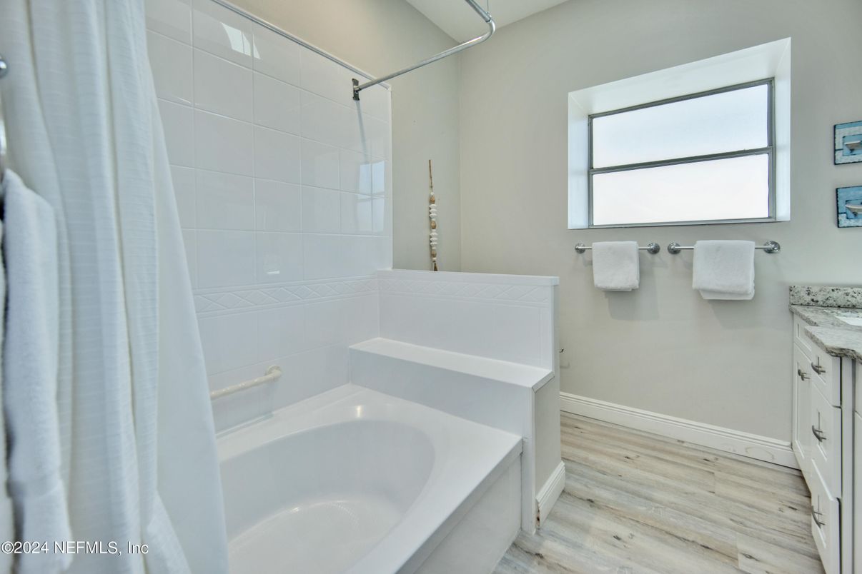 Bathroom, Interior, Wood Texture Flooring