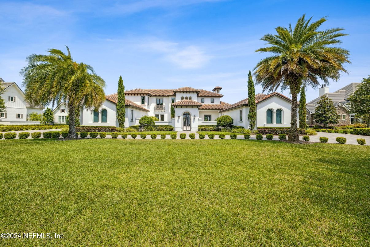 Backyard, Exterior, Facade, Spanish Mediterranean
