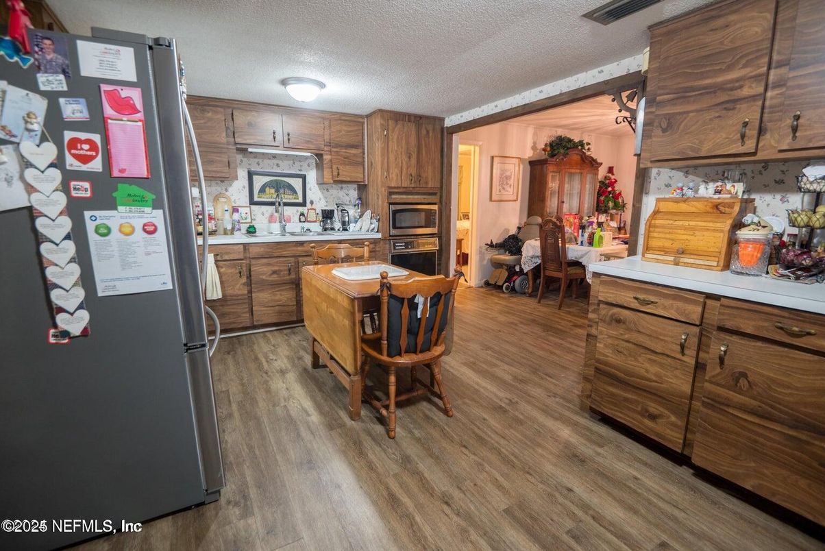 Interior, Kitchen, Wood Texture Flooring