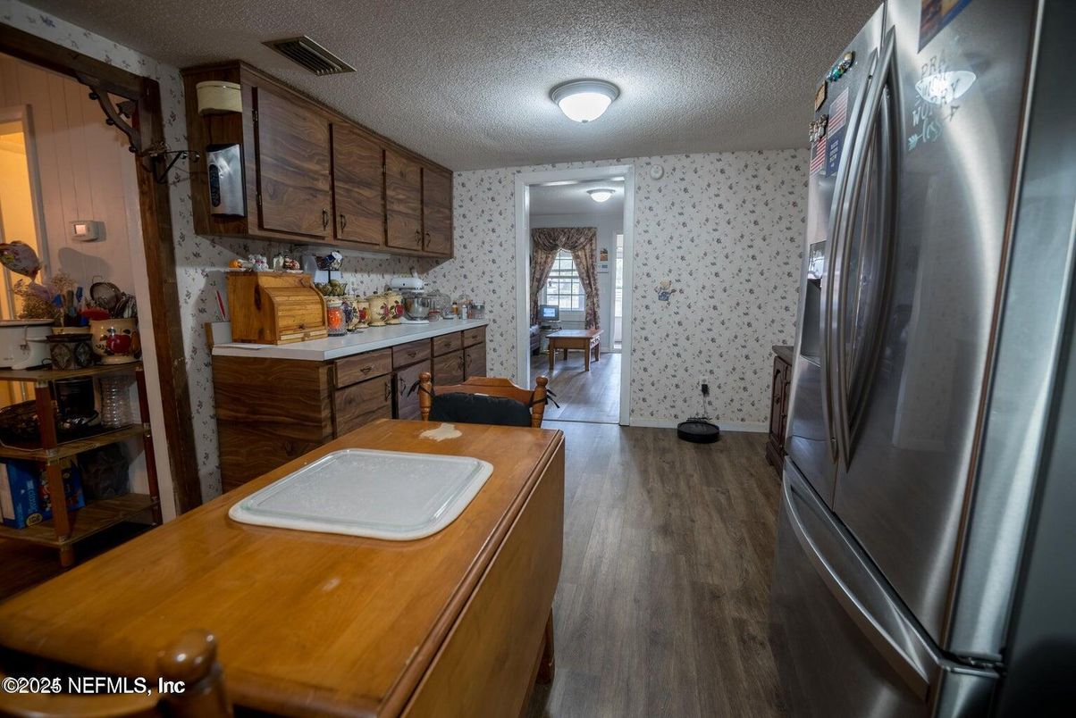 Interior, Kitchen, Wood Texture Flooring