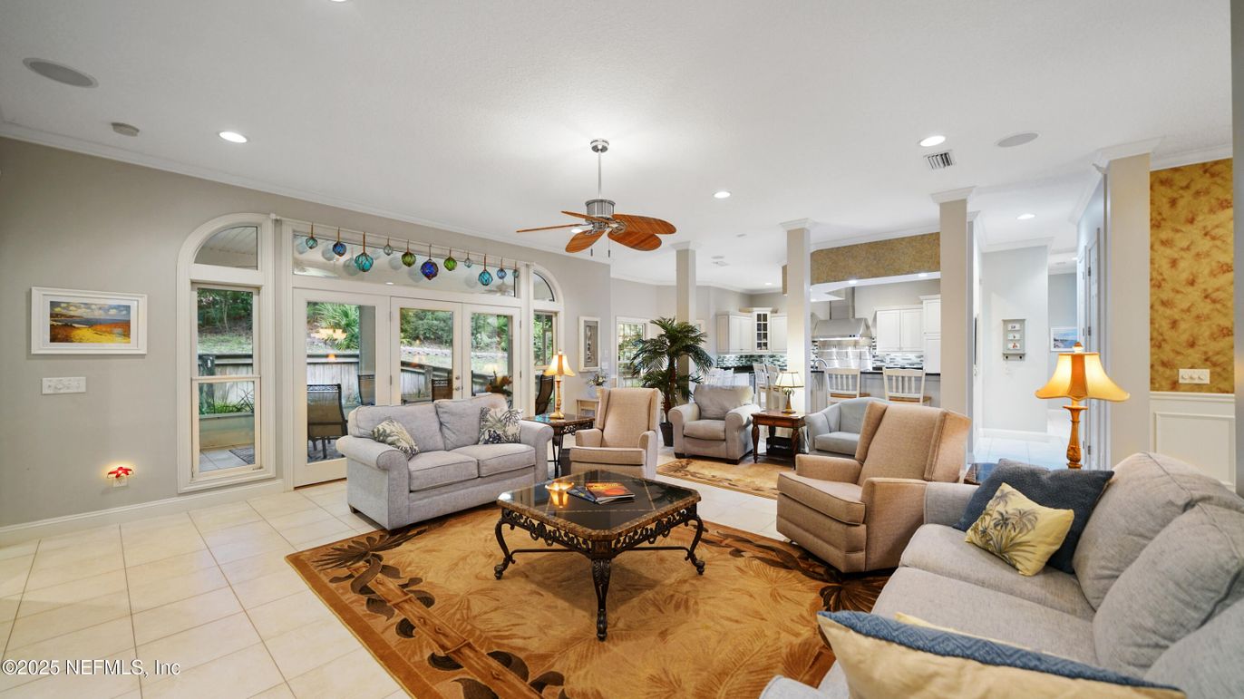 Interior, Living room, Recessed Lighting