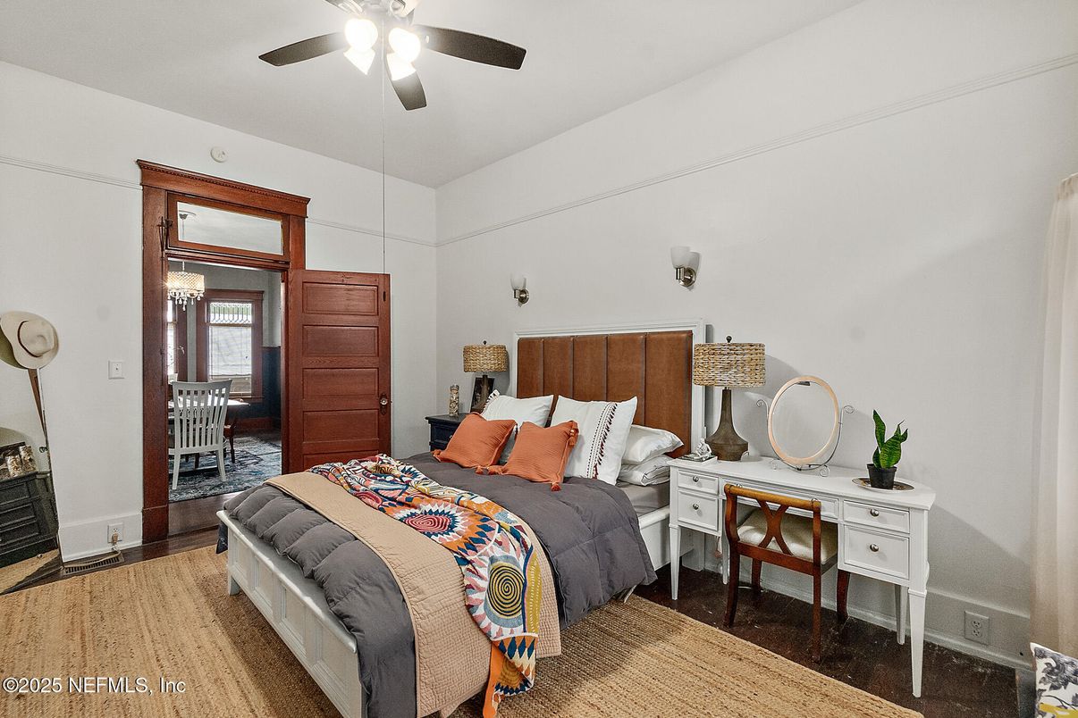 Bedroom, Interior, Wood Texture Flooring