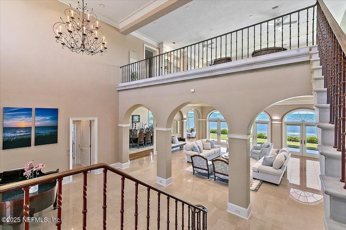 Chandelier, Interior, Living room, Recessed Lighting