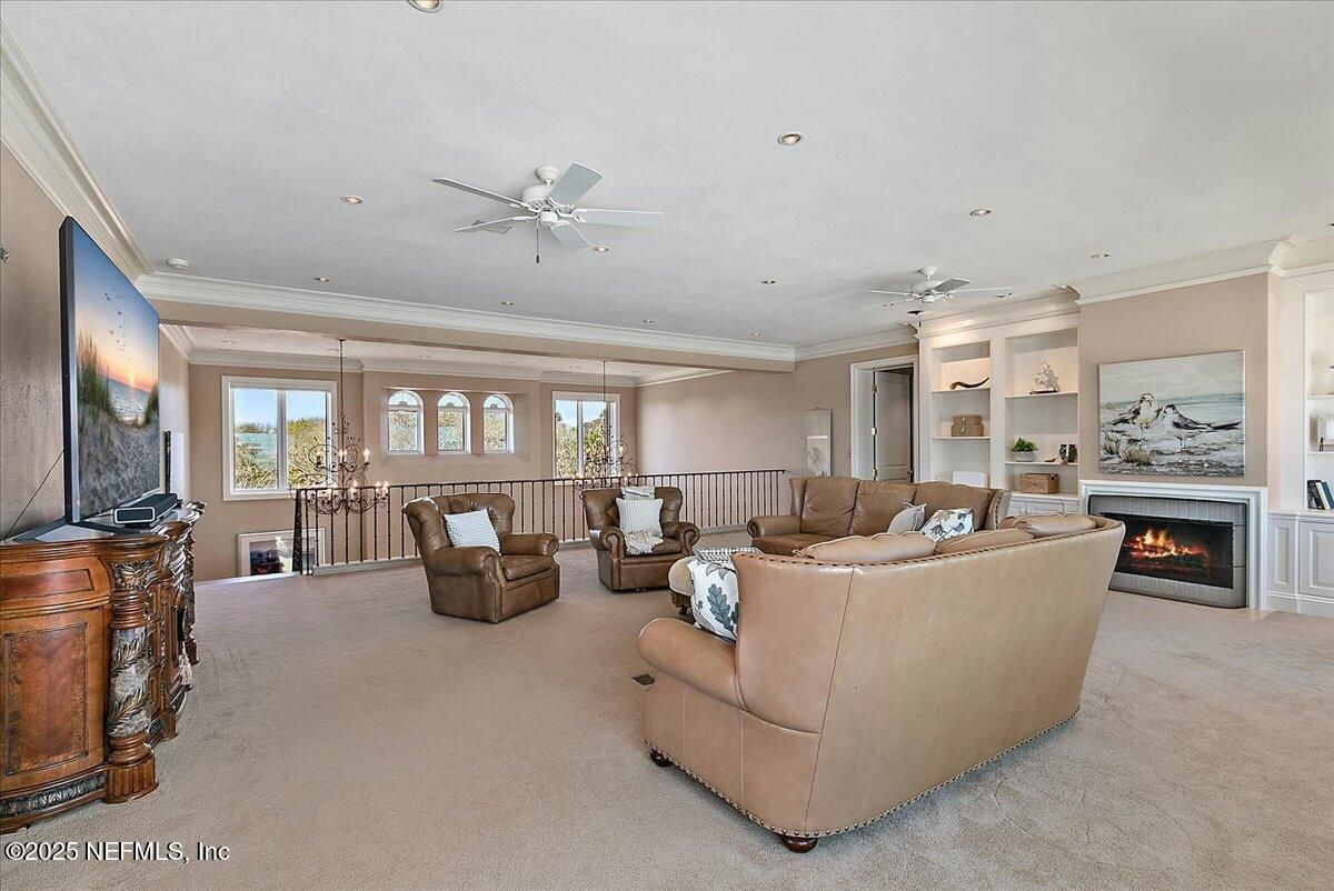 Fireplace, Interior, Living room, Recessed Lighting