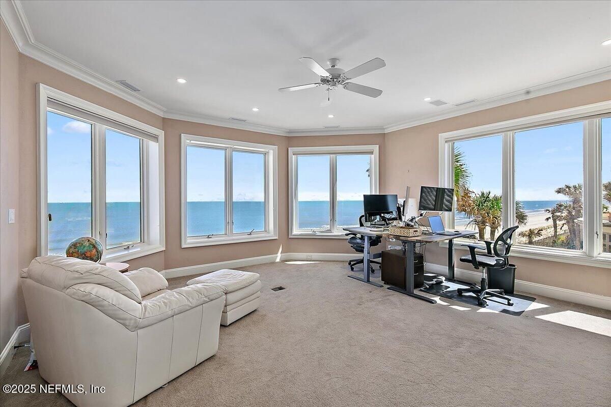 Home Office, Interior, Recessed Lighting, Water