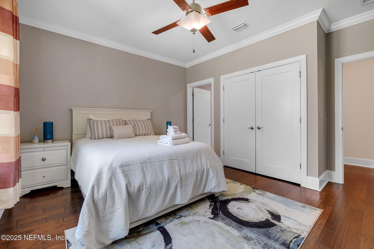 Bedroom, Interior, Wood Texture Flooring