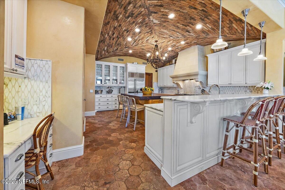 Chandelier, Interior, Kitchen, Pendant Lights, Recessed Lighting, Stainless Steel Appliances