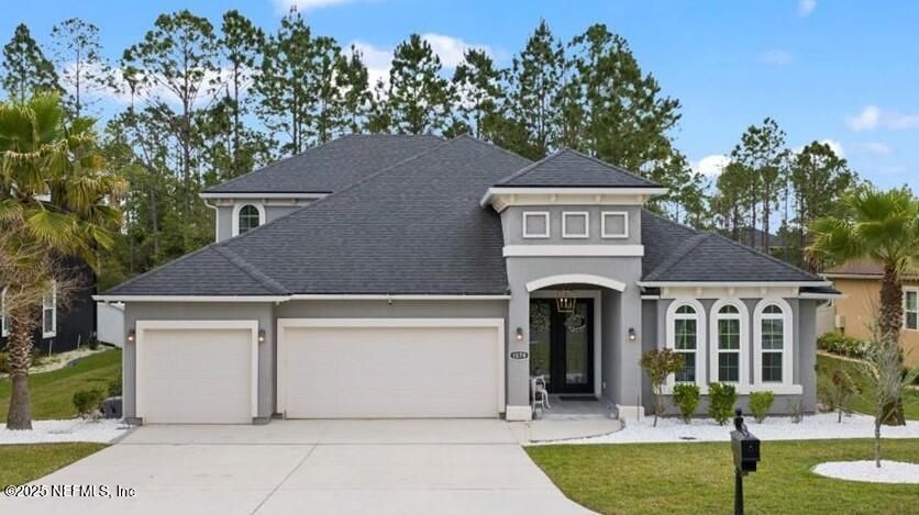 Attached, Exterior, Facade, French Provincial