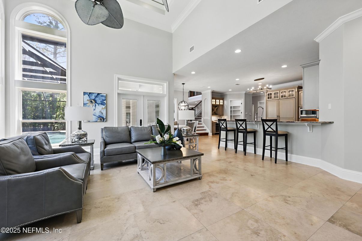 Interior, Kitchen, Living room, Pendant Lights, Recessed Lighting