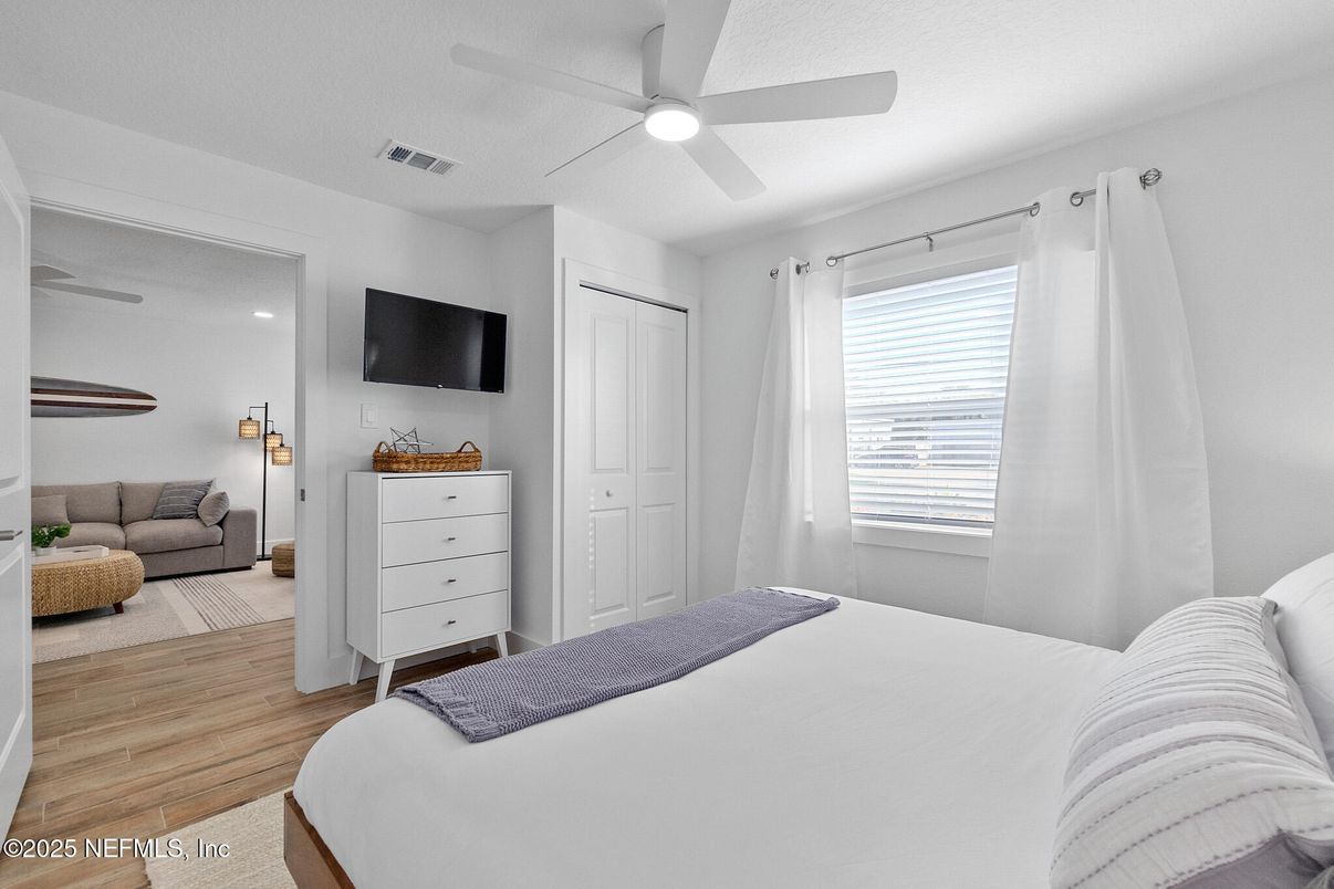 Bedroom, Interior, Wood Texture Flooring