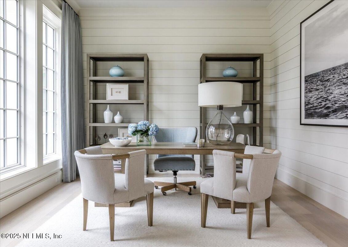 Home Office, Interior, Wood Texture Flooring