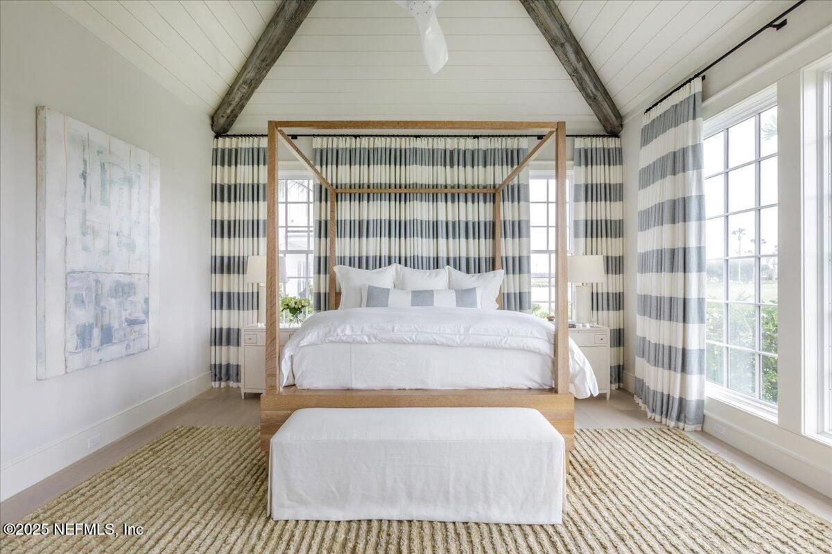 Bedroom, Interior, Wooden Beams