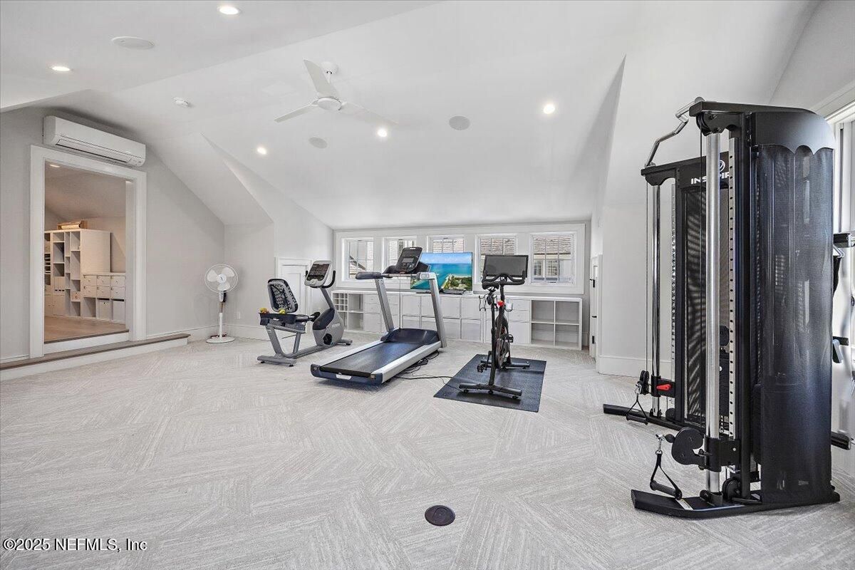 Fitness Equipment, Interior, Recessed Lighting