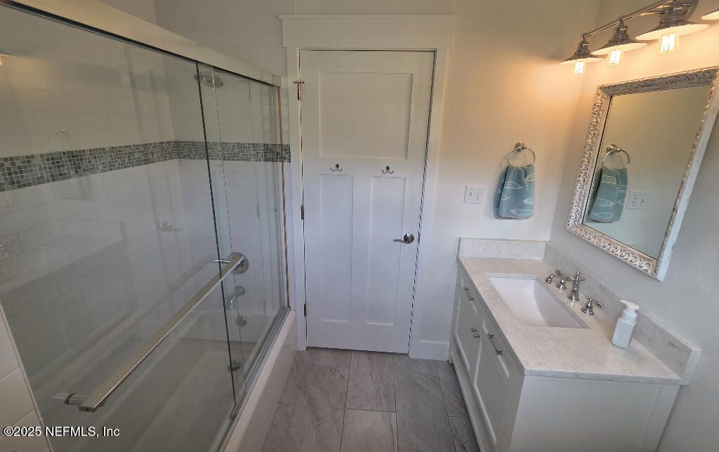 Bathroom, Dual Sink Vanities, Glass Shower, Interior