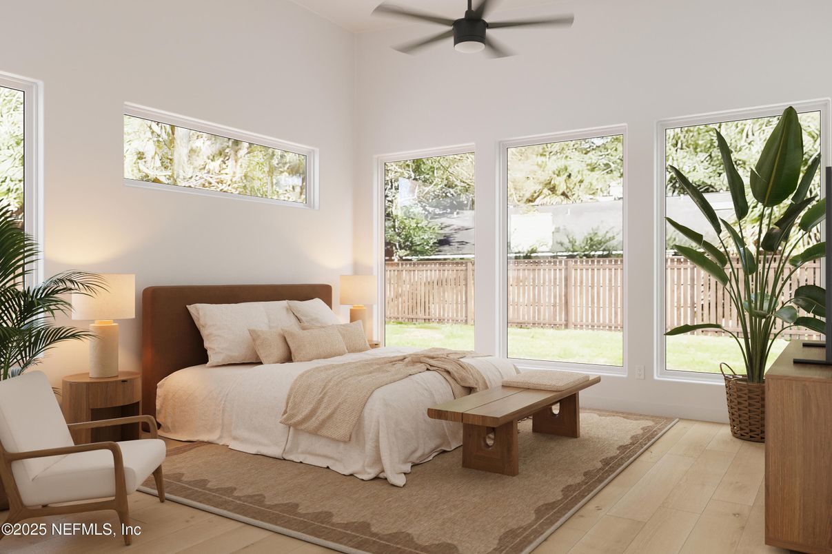 Bedroom, Interior, Wood Texture Flooring