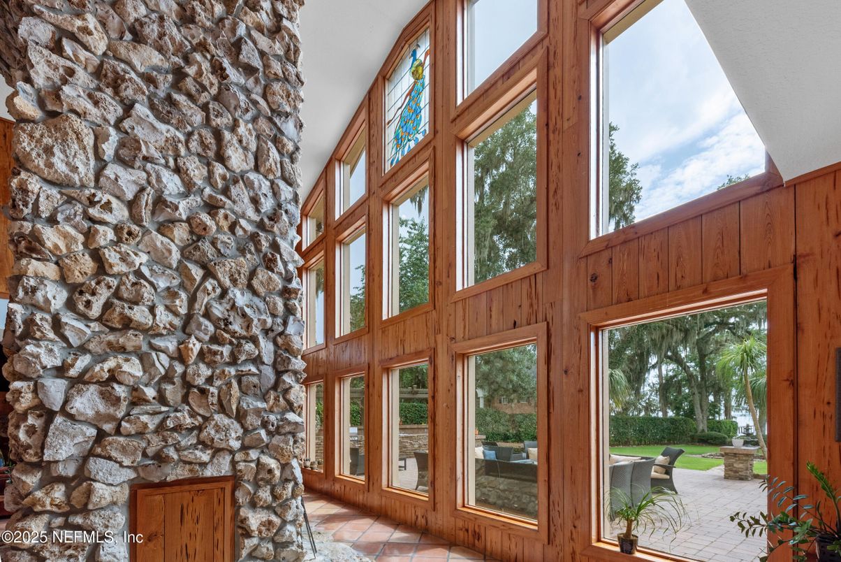 Interior, Stone Walls, Sun Room, Wooden Walls