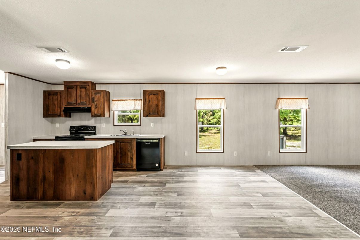 Interior, Kitchen, Wood Texture Flooring