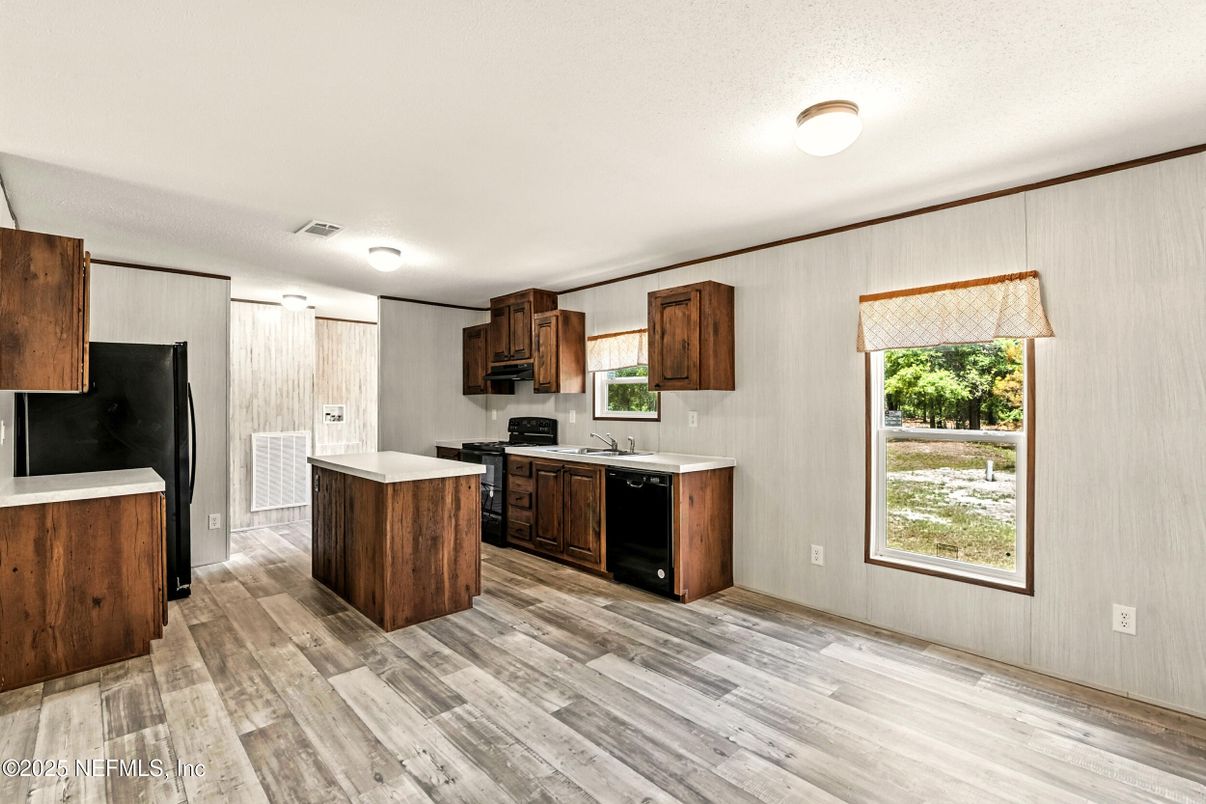 Interior, Kitchen, Wood Texture Flooring