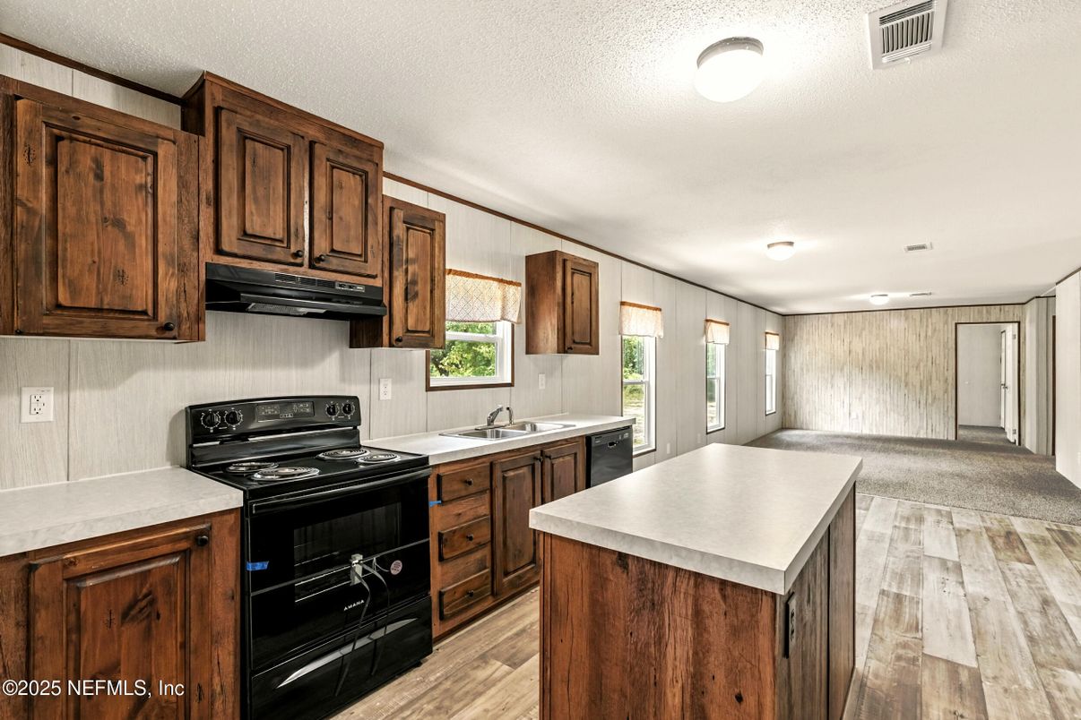 Interior, Kitchen, Wood Texture Flooring