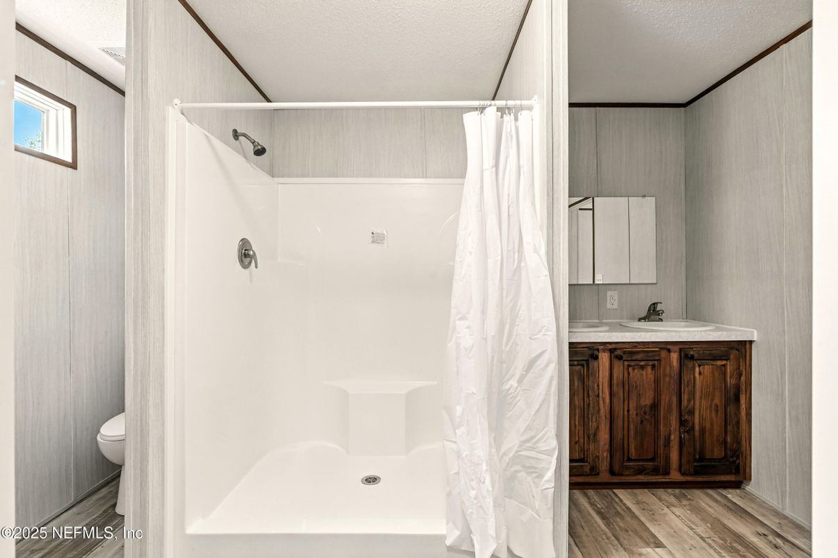 Bathroom, Interior, Wood Texture Flooring