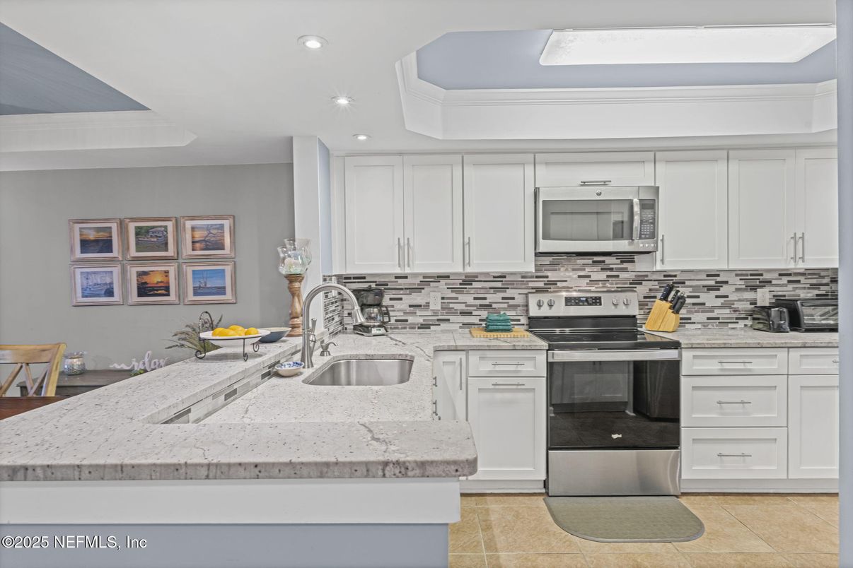 Interior, Kitchen, Recessed Lighting, Stainless Steel Appliances