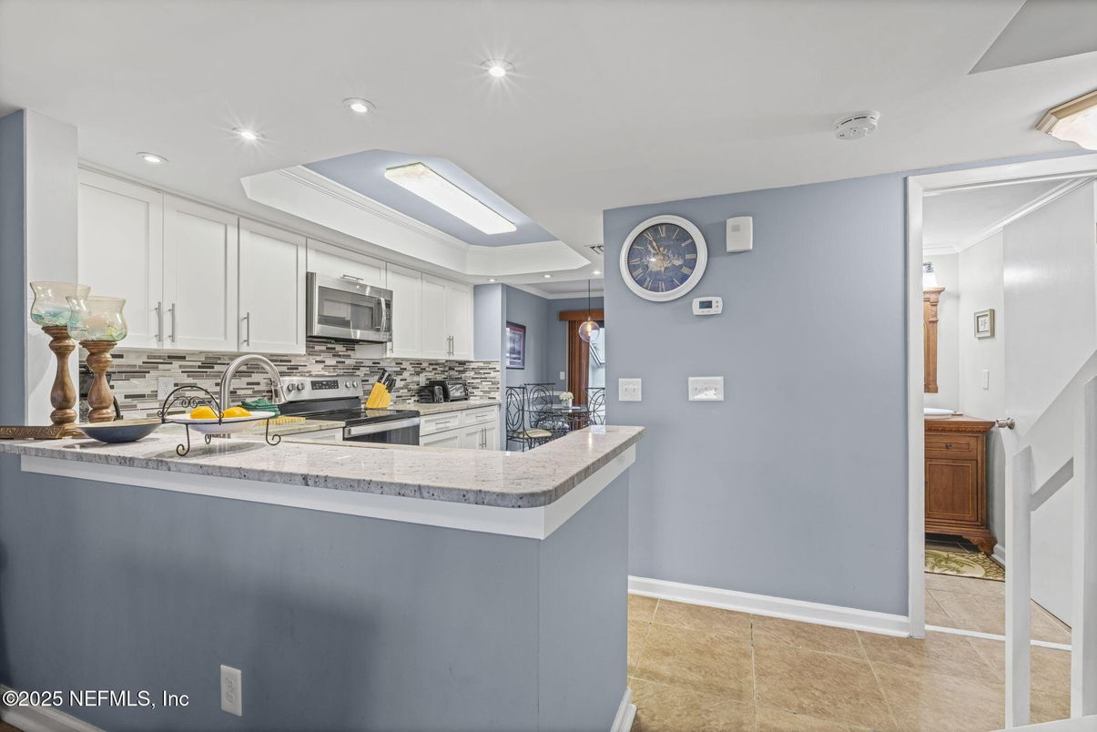 Interior, Kitchen, Recessed Lighting, Stainless Steel Appliances