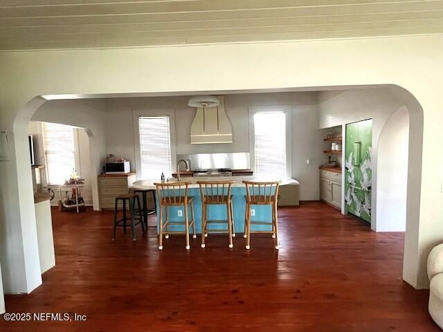 Dining room, Interior, Kitchen, Wood Texture Flooring