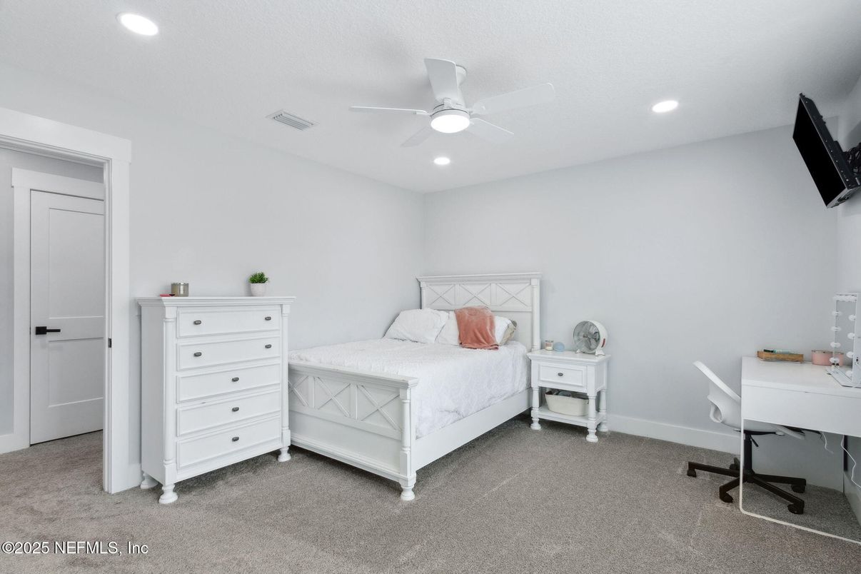 Bedroom, Home Office, Interior, Recessed Lighting