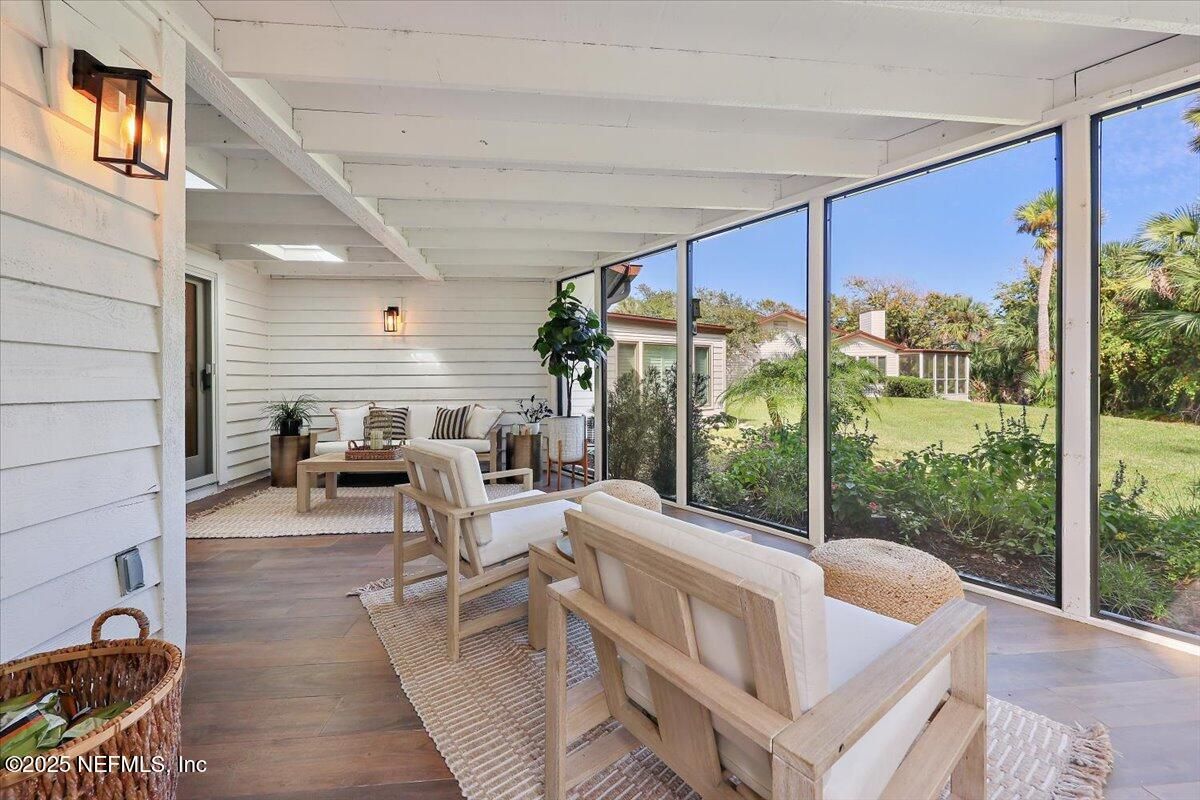 Interior, Living room, Sun Room, Wood Texture Flooring