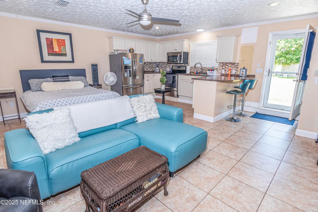 Interior, Kitchen, Living room, Recessed Lighting