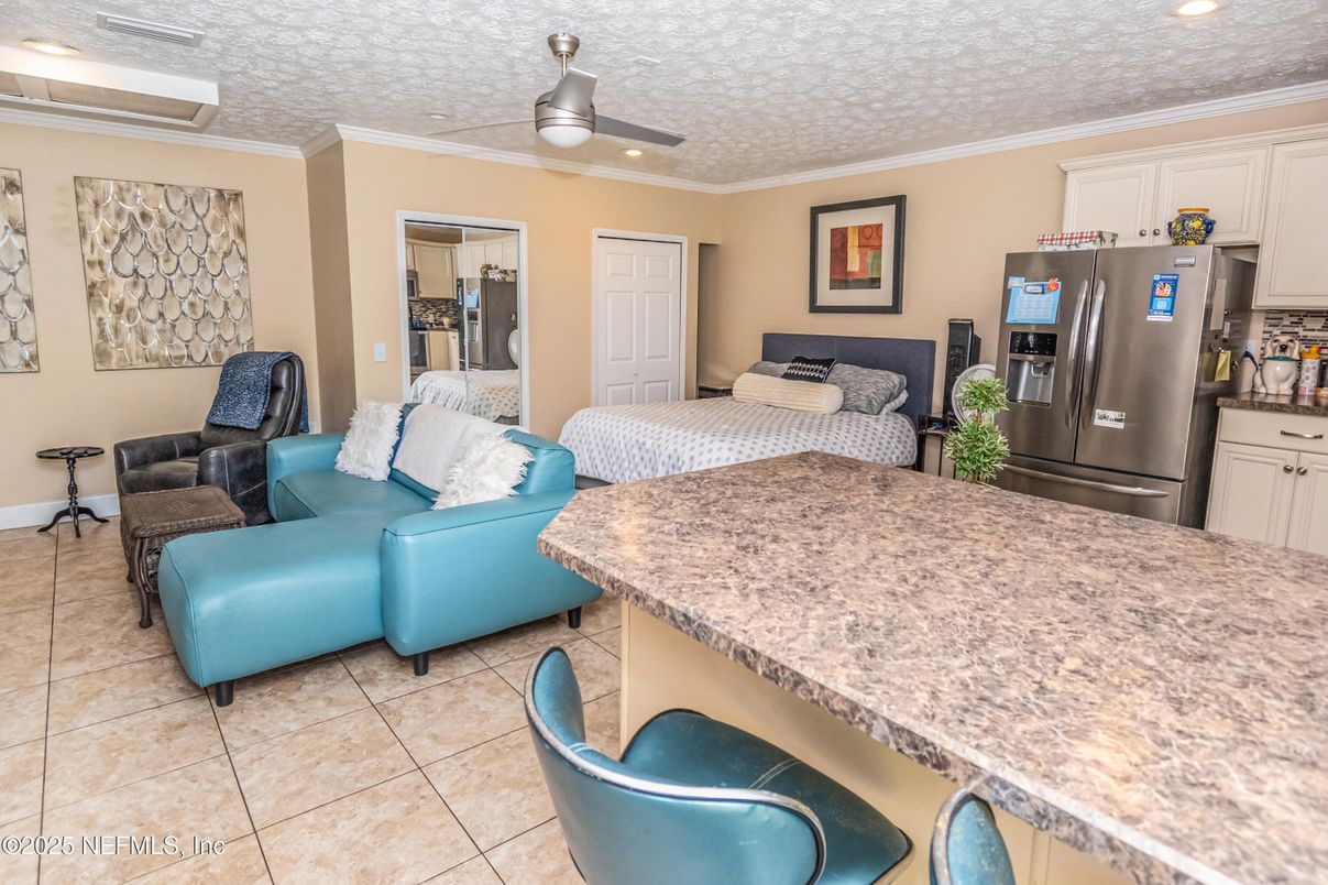 Interior, Kitchen, Living room, Recessed Lighting