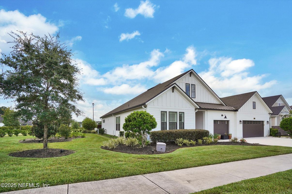 Attached, Backyard, Exterior, Facade, Farmhouse