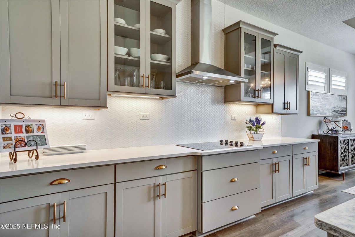 Interior, Kitchen, Wood Texture Flooring