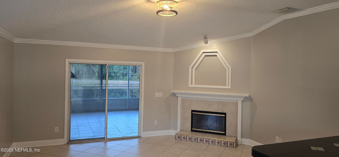 Empty room, Fireplace, Interior