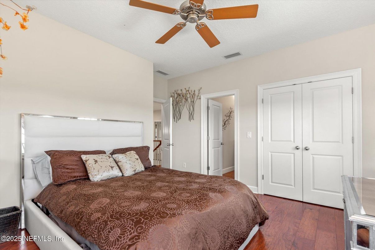 Bedroom, Interior, Wood Texture Flooring